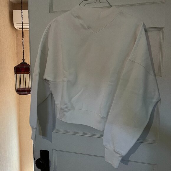 Wilfred White Hoodie Cozy Sweatshirt - Picture 1 of 7